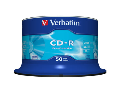 Verbatim Cd - r 700 mb 80 min 52x tarrina 50 uds (43351)