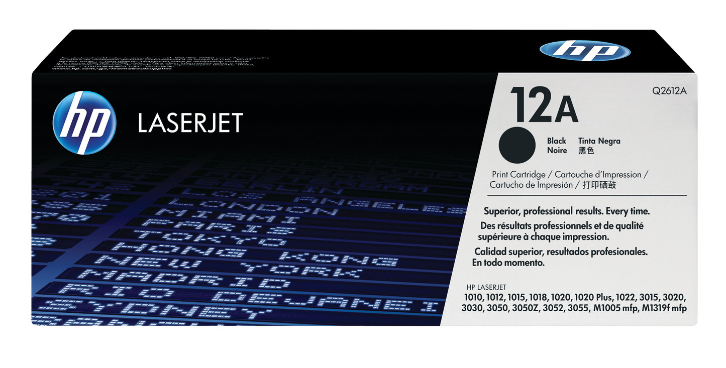 HP Q2612A Negro Cartucho de Toner Original - 12A. 2.000 Paginas