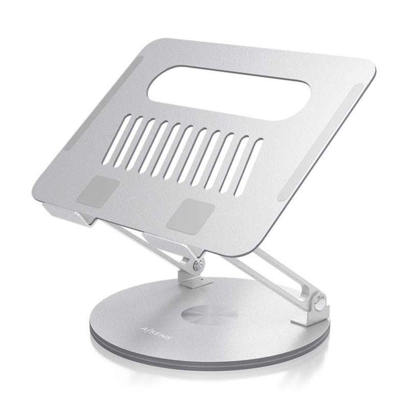 SOPORTE AISENS SOBREMESA TABLET/NOTEBOOK ERGONOMICO 360º 10"-17" SILVER