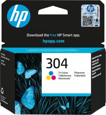 HP 304 Color Original Ink Cartridge - N9K05AE. 100 Pages