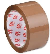 Cinta de embalaje 50mm x 66m pack de 6 unidades marron