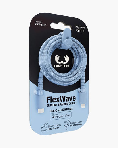 Cable Fresh N Rebel USB-C/Lightning 2m Azul (2CLC201VB)