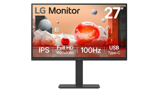 Monitor LG 27" IPS FHD USB HDMI RJ45 Negro (27BA750-B)