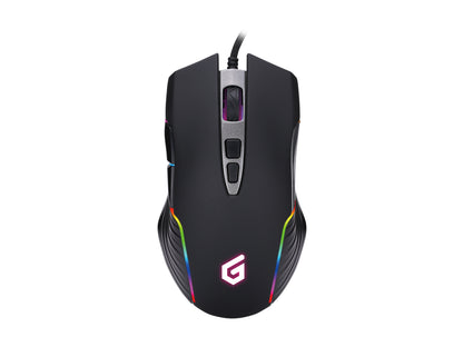 Conceptronic Raton con cable gaming optico 7200 dpi retroiluminacion LED RGB cable de 1.5m (DJEBBEL03B)