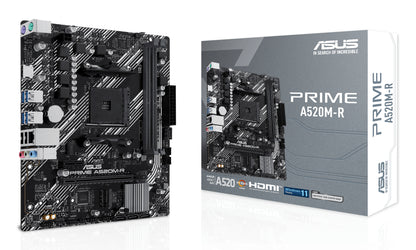 ASUS PRIME A520M-R: (AM4) 2DDR4 USB HDMI RJ45 mATX