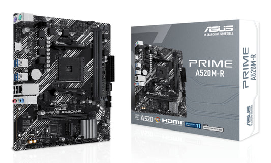 ASUS PRIME A520M-R: (AM4) 2DDR4 USB HDMI RJ45 mATX