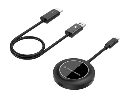 Transmisor CONCEPTRONIC USB-C a HDMI Negro (ATHERIC01B)