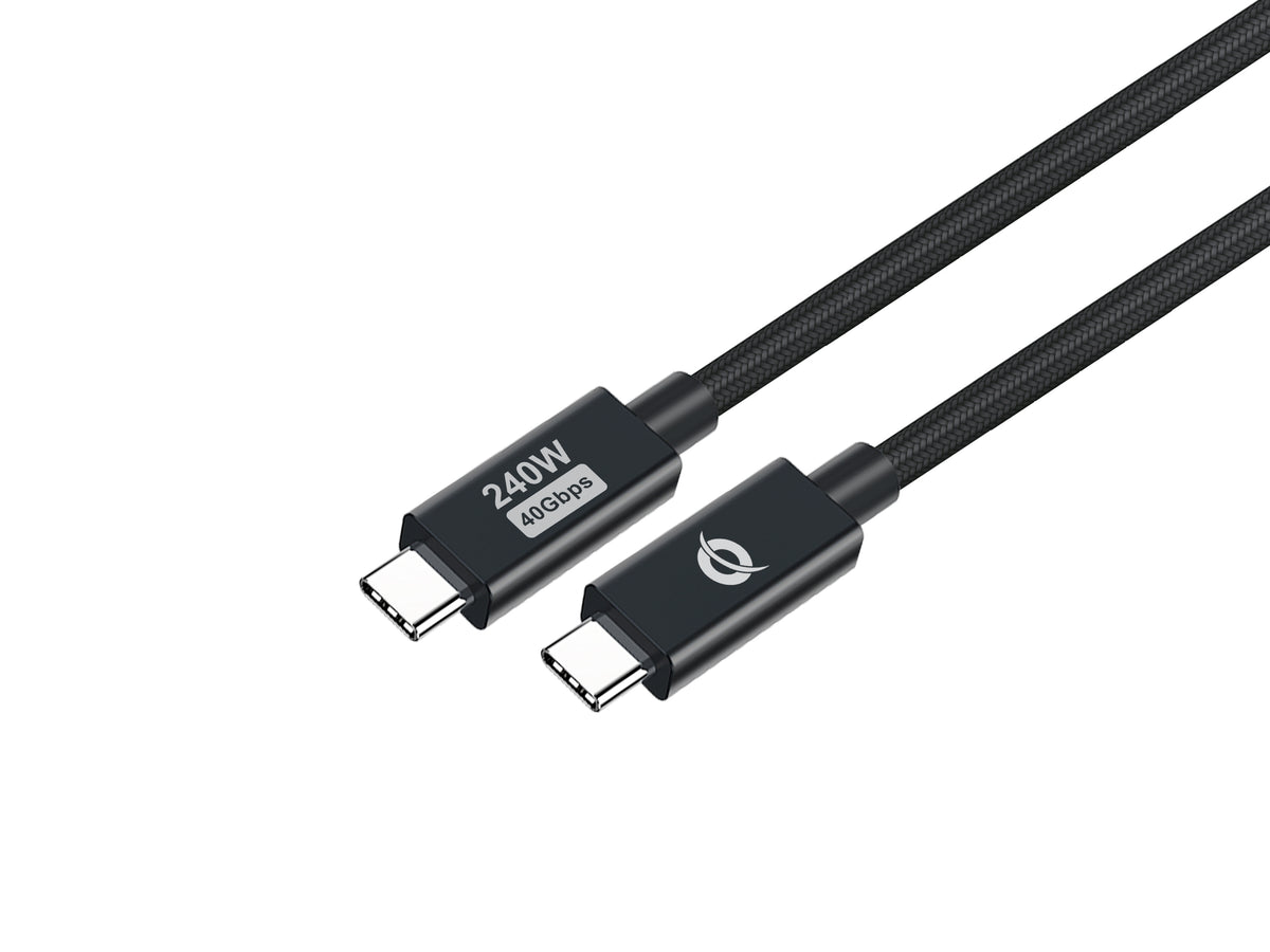Cable CONCEPTRONIC USB-C M/M 240W 1.2m Negro(ETTA04B12)