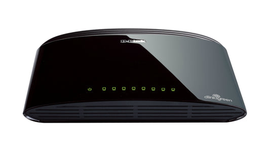 D-Link 8xRJ45 10/100 Black Switch (DES-1008D)