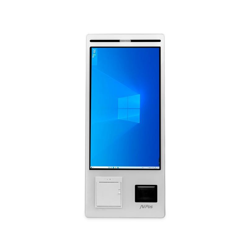KIOSKO AUTOSERVICIO AVPOS SUELO 22" I3 10TH/8GB/256GB/WIFI/PRINTER/2D WHITE