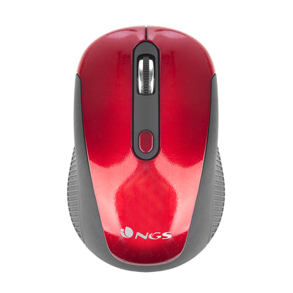NGS Optical Wireless RF 1600dpi Mouse Red (HAZE RED)