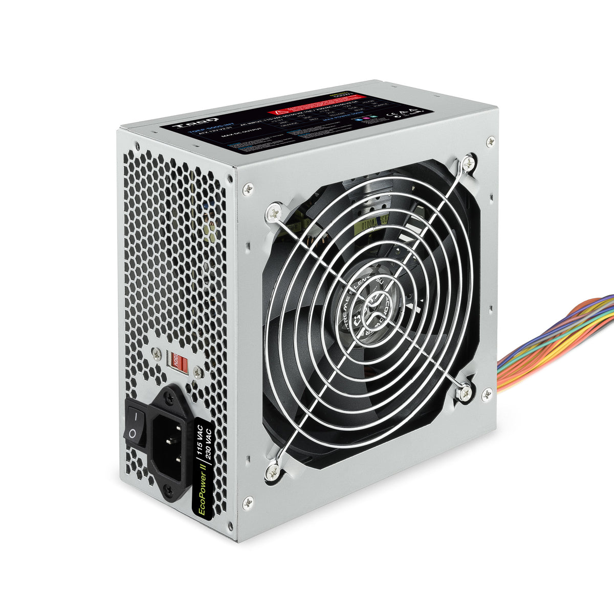 Fuente TooQ EP-II ATX 500W 120mm Plata (TQEP-500S-INT)