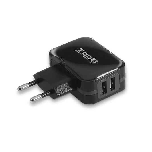 TooQ 17W 2xUSB-A Black Wall Charger (TQWC-1S02)