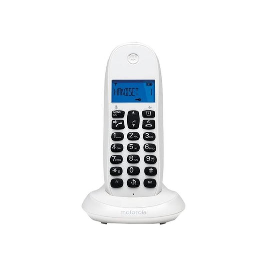 TELEFONO MOTOROLA C1001 CALL BLOCKING DECT WIRELESS WHITE