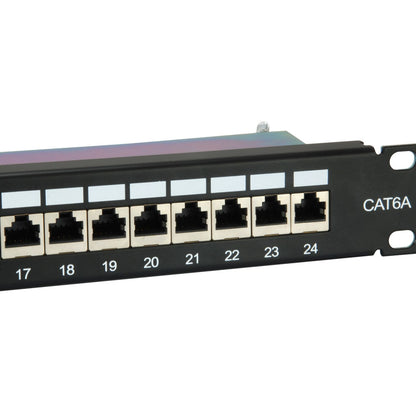 Panel Conexión Blindado EQUIP 24xRJ45 Cat.6A (326625)