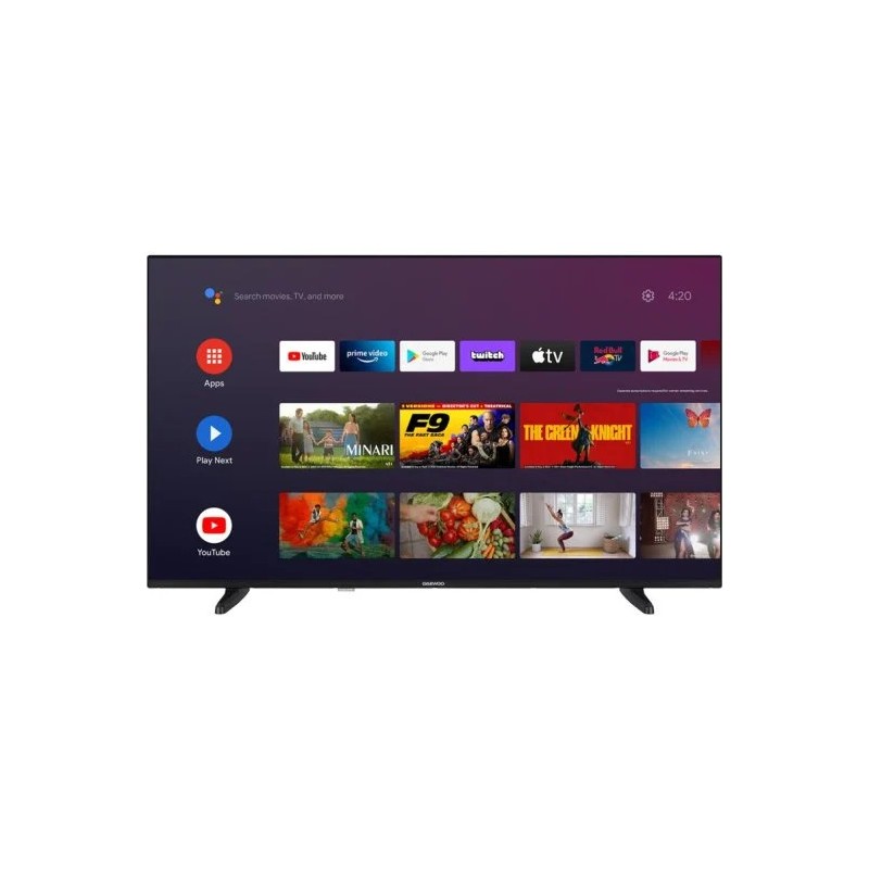 TELEVISOR LED DAEWOO 43" 4K UHD USB SMART TV ANDROID WIFI BLUETOOTH CHROMEC