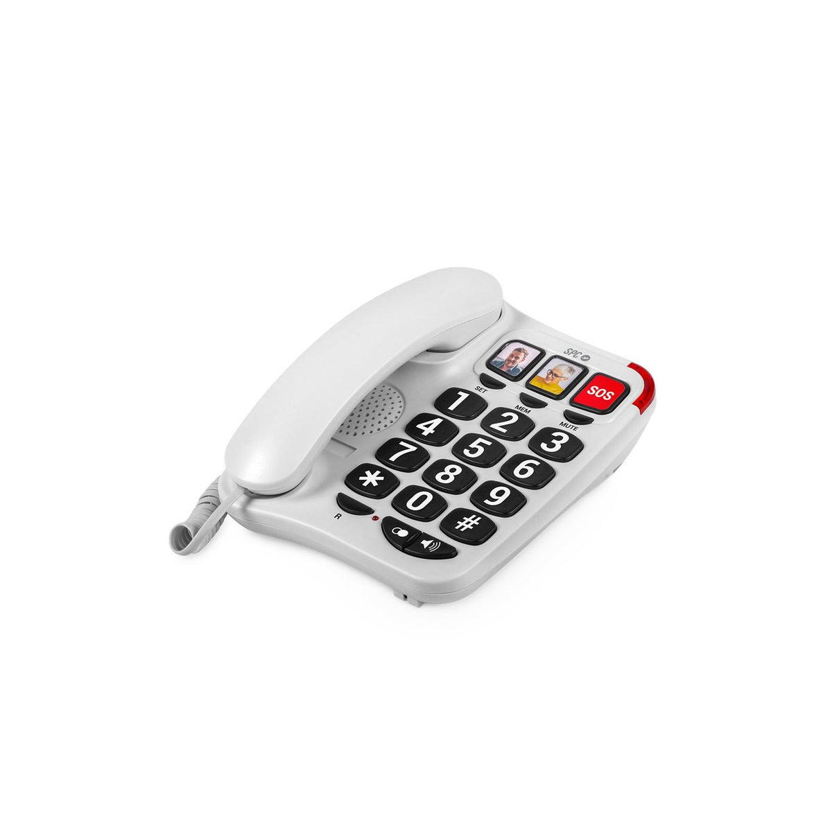 Teléfono Fijo SPC Comfort Numbers 2 Blanco (3295B)