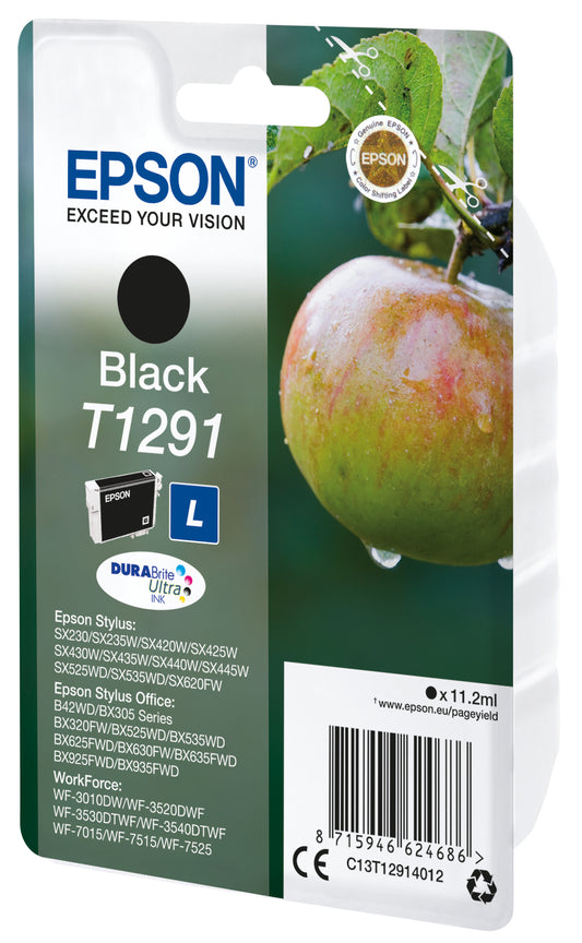 Epson T1291 Black Original Ink Cartridge - C13T12914012. 385 Pages