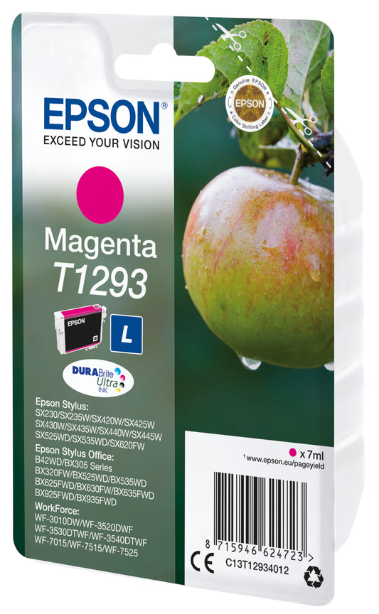 Epson T1293 Magenta Original Ink Cartridge - C13T12934012. 470 Pages