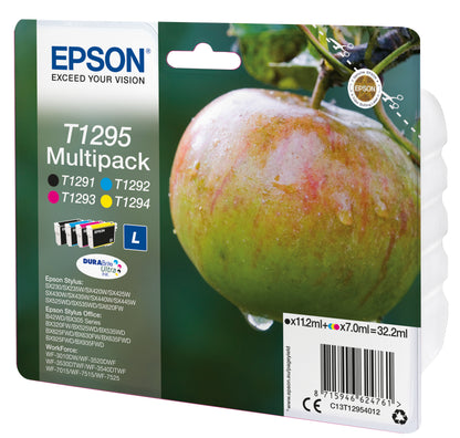 Epson T1295 Black/Tri-Color Ink Pack (C13T12954012)