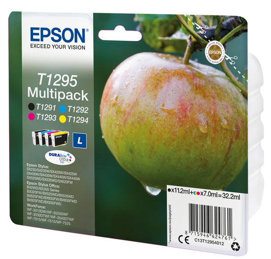 Epson T1295 Black/Tri-Color Ink Pack (C13T12954012)