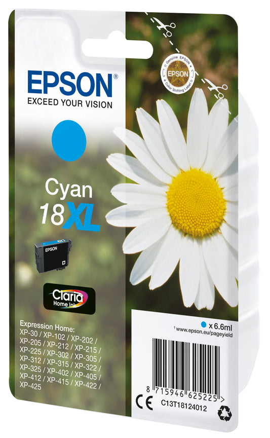 Epson 18XL T1812 Cyan Ink 6.6ml 450 pages (C13T18124012)