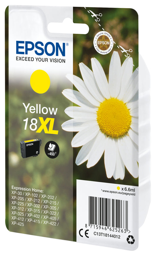 Epson 18XL T1814 Yellow Ink 6.6ml (C13T18144012)