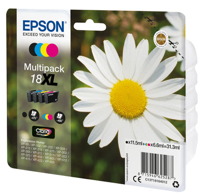 Epson 18XL T1816 Black/Colour Ink Pack (C13T18164012)