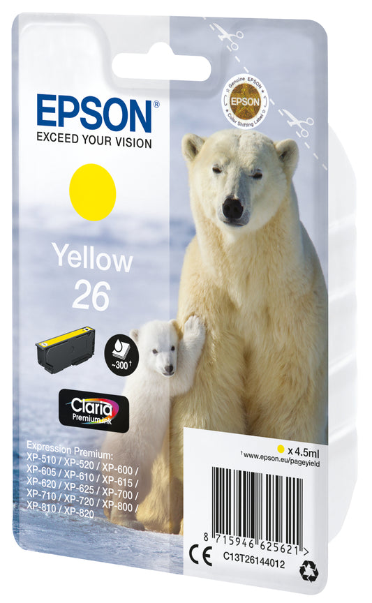 EPSON INK C13T26144022 YELLOW T2614