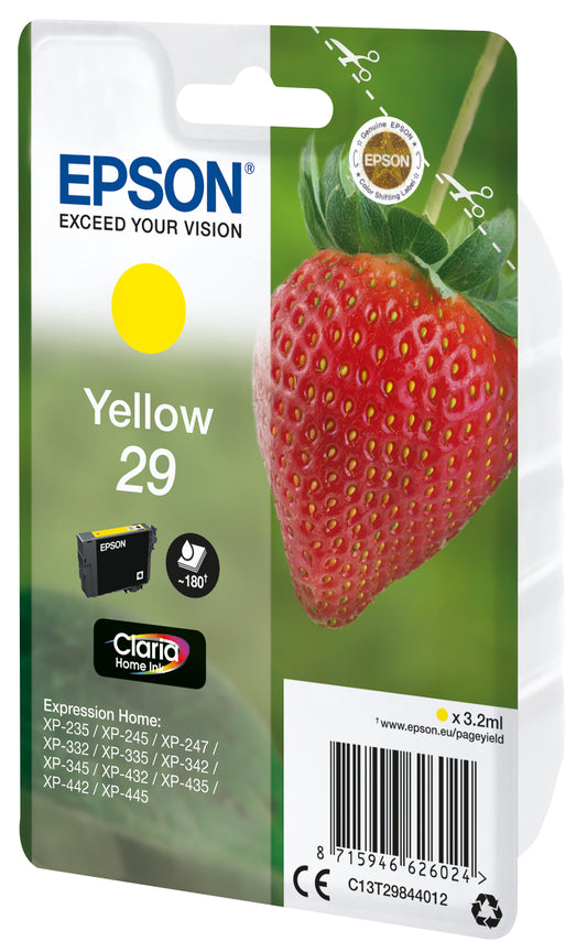Epson 29 T2984 Yellow Ink 3.2ml (C13T29844012)