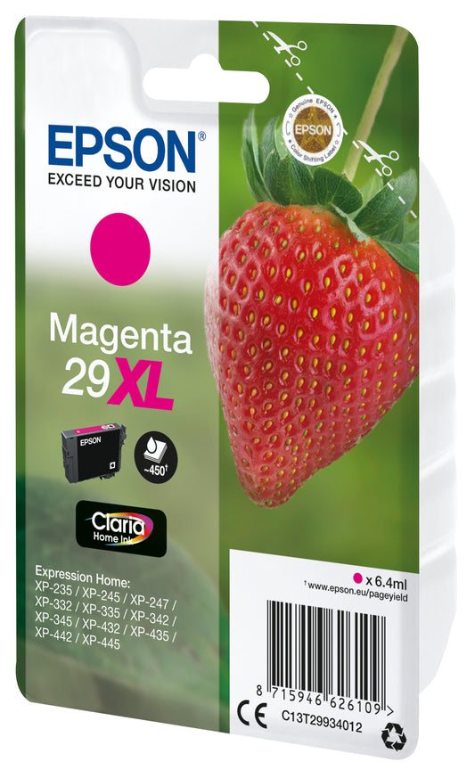 Epson T2993 (29XL) Magenta Cartucho de Tinta Original - C13T29934012. 6.4 ml