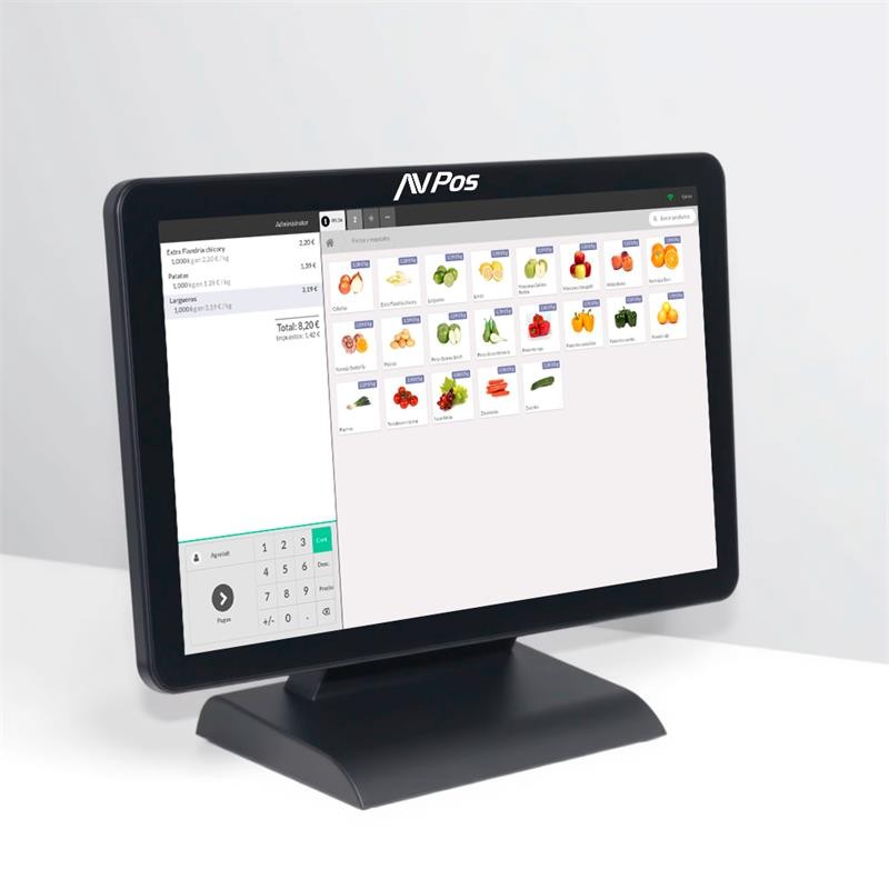TPV AVPOS K2000 15" SLIM I3/8GB/M.2 128GB/WIFI/BLUETOOTH/LAN 1000 3YR GAR