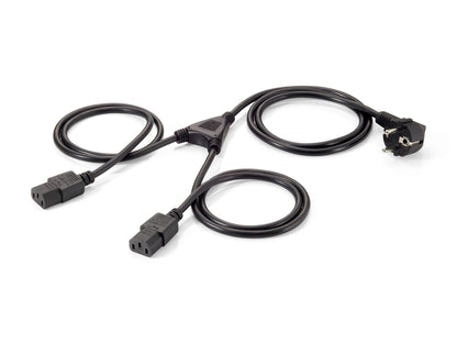 EQUIP Cable desde schuko macho a IEC hembra dos conectores longitud 1.8 metros (112220)
