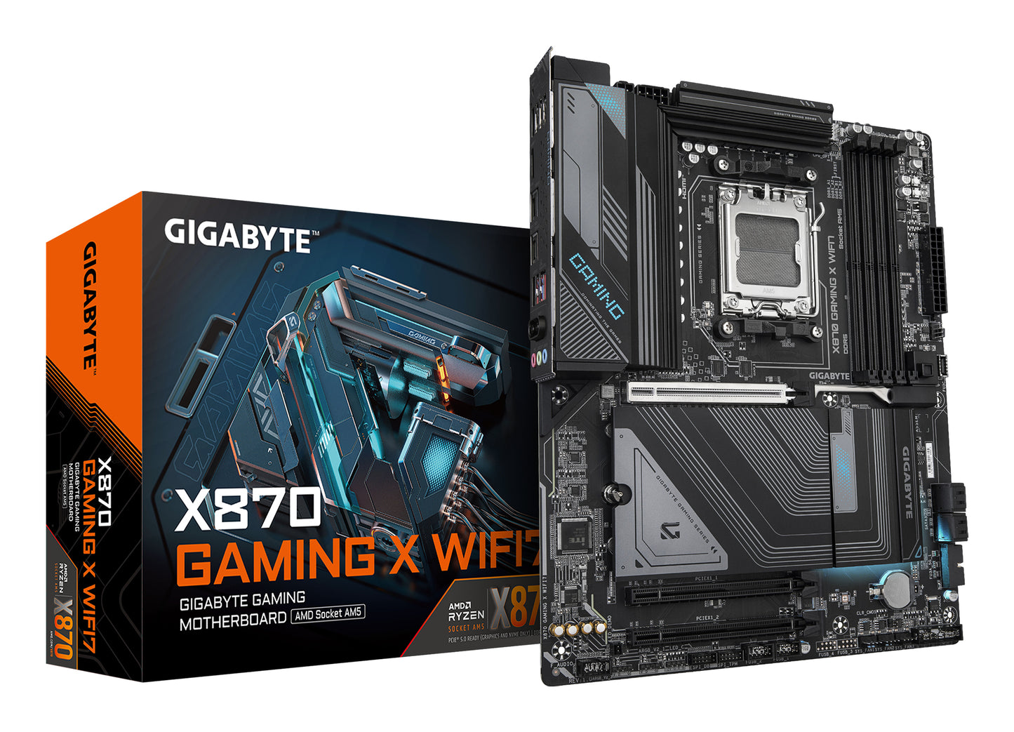 GIGABYTE X870 GAMING X WIFI7: (AM5) 4DDR5 DP HDMI ATX