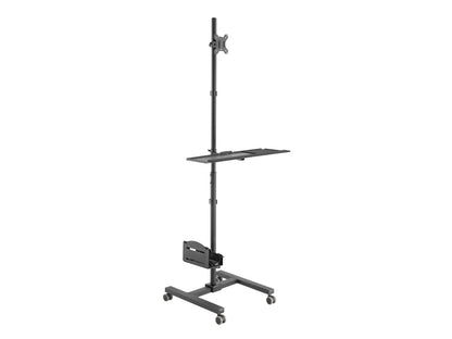 Floor Stand EQUIP 17"-32" 4 Wheels Black (EQ650171)