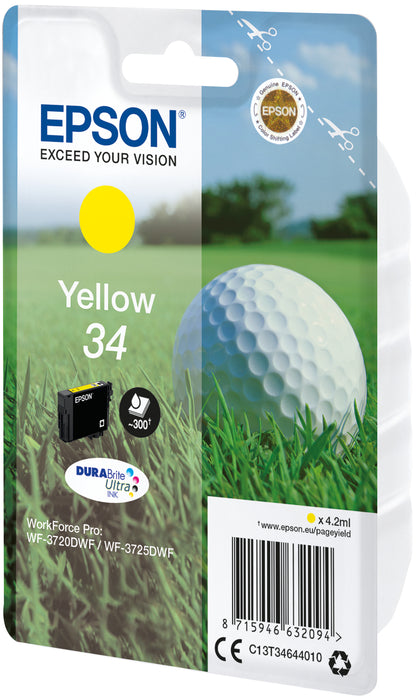 Epson 34 Yellow Ink 4.2ml 300 pages (C13T34644010)