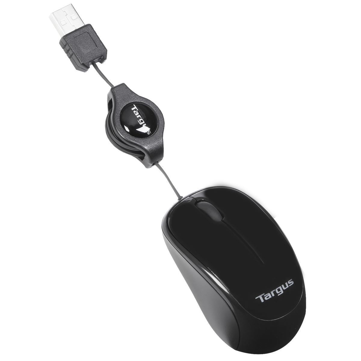 Ratón TARGUS Retráctil USB-A 1000dpi Negro (AMU75EU)