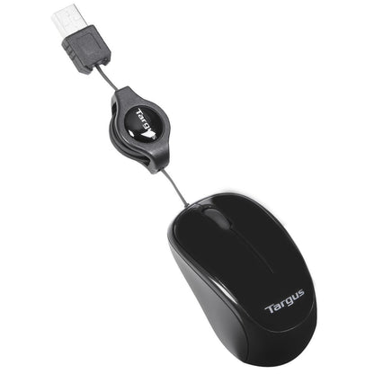 Ratón TARGUS Retráctil USB-A 1000dpi Negro (AMU75EU)