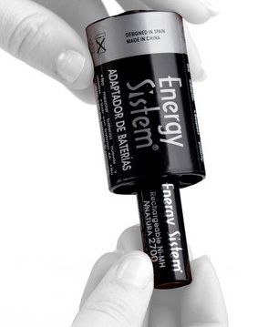 Adaptador ENERGY de pilas C y D (369799)
