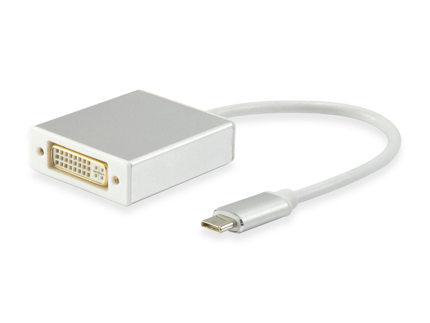 Adaptador desde USB-C macho a DVI-I hembra DUAL link