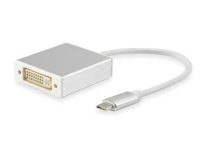 Adaptador desde USB-C macho a DVI-I hembra DUAL link