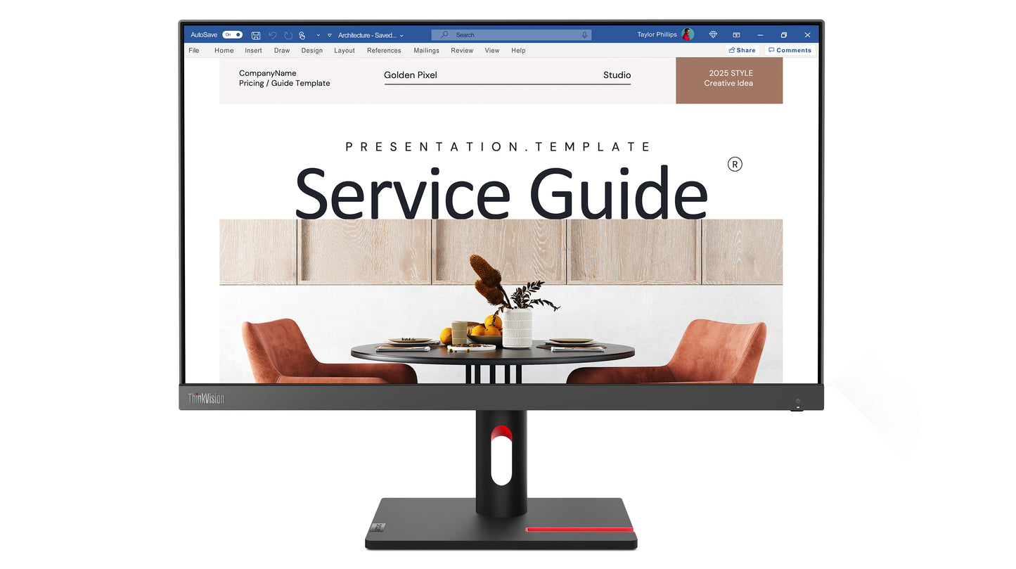 LENOVO THINKVISION S24I-30 24" IPS HDMI VGA MONITOR
