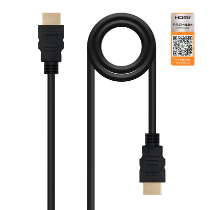 Nanocable HDMI A/M a HDMI A/M 1m Negro (10.15.3601)