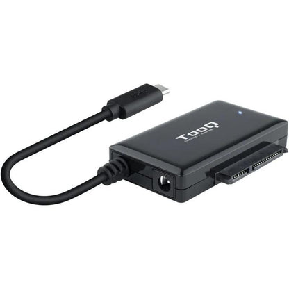 ADAPTADOR USB 3.0 USB-C TOOQ DISCO DURO SATA 2.5"/3.5" ALIMENTADOR BLACK