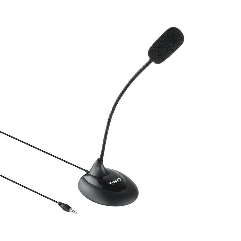 MICROFONO TOOQ DE ESCRITORIO FLEXIBLE CONFERENCIA 2M 3.5MM