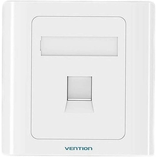 ROSETA DE PARED VENTION RJ45 CAT.6 UTP 1 TOMA WHITE