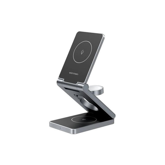 BASE CARGADOR VENTION SMARTPHONE/APPLE WATCH/AURICULARES WIRELESS BLACK