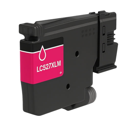 Brother LC527XL Magenta Cartucho de Tinta Pigmentada Generico - Reemplaza LC527XLM/LC527M