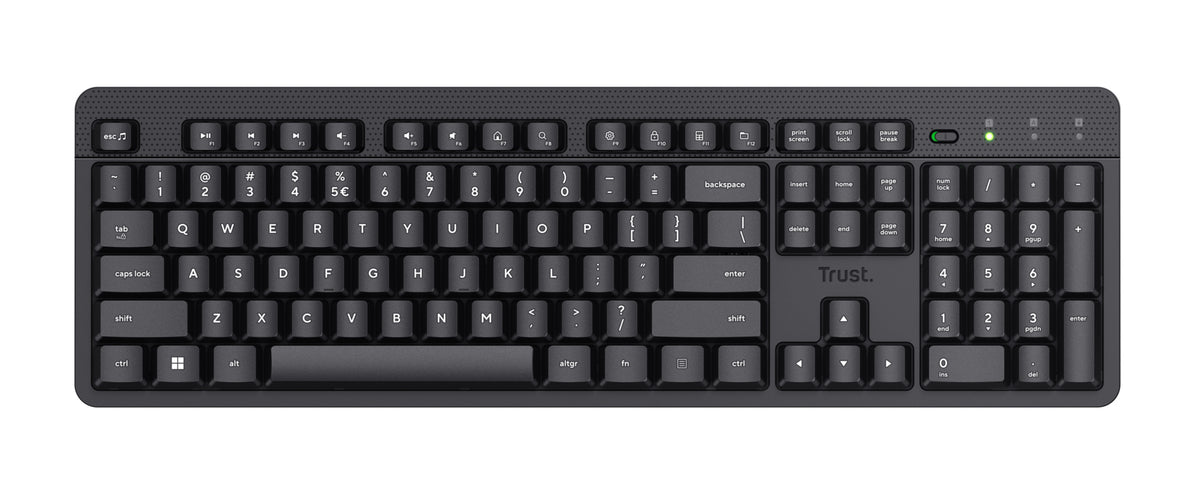 TECLADO + RATON TRUST ODY II WIRELESS SILENT BLACK