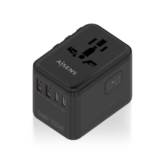 AISENS 25W Wall Charger for Travel (ASPS-2A2C08-BK)